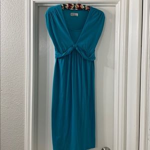 Turquoise Maternity Dress